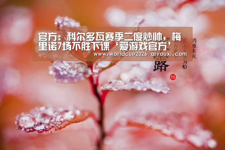 官方:科尔多瓦赛季二度炒帅,梅里诺7场不胜下课‘爱游戏官方’(图4) 爱游戏官方